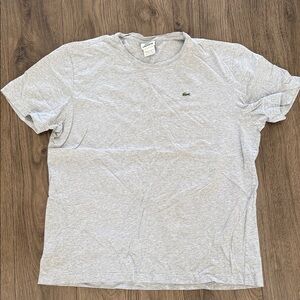 Lacoste Men's Light Gray Short Sleeve Tee